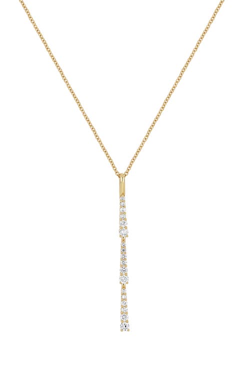Audrey Diamond Bar Pendant Necklace