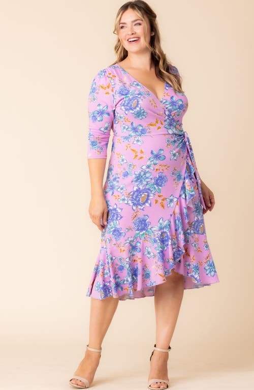 Kiyonna Flirty Flounce Wrap Dress