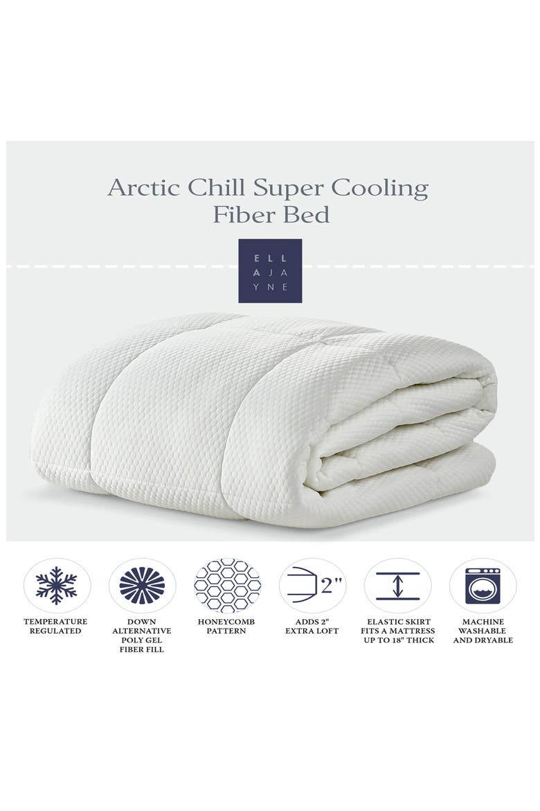 Arctic Chill Super Cooling Queen Mattress Topper, Alternate, color, WHITE