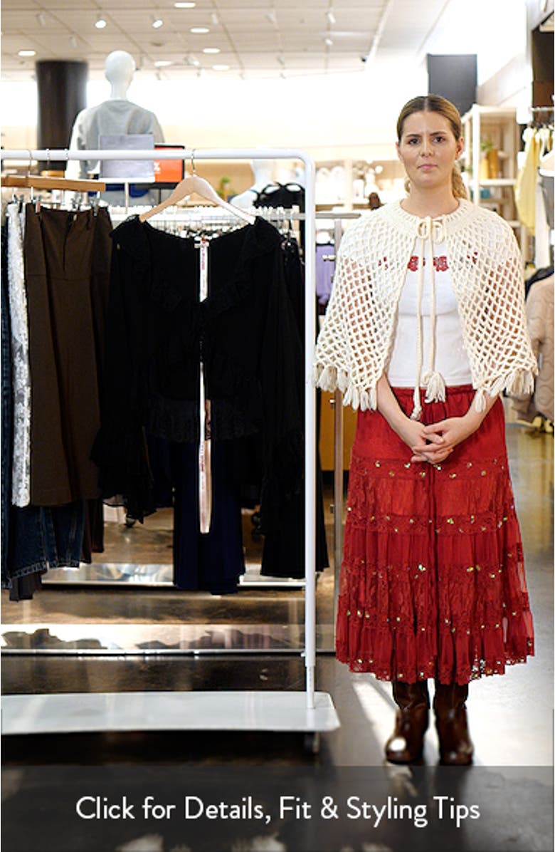 Goya Ruffle Lace Trim Top, sales video thumbnail