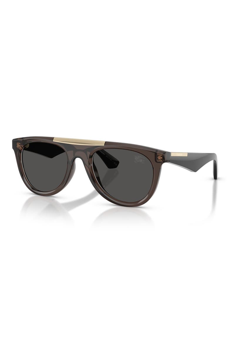 53mm Pilot Sunglasses, Alternate, color, GREY