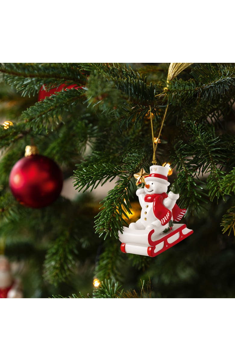 Villeroy & Boch Christmas Classics Snowman Dated Ornament 2025, Alternate, color, Multi