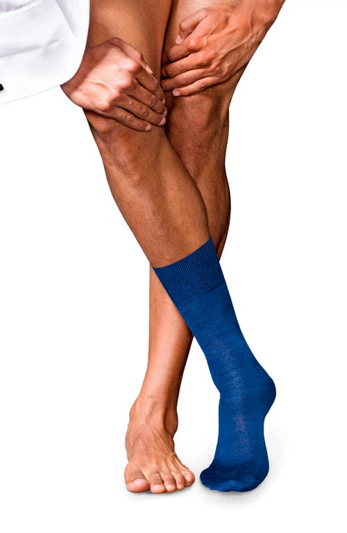 Falke No. 6 Merino Wool Blend Dress Socks In Royal Blue