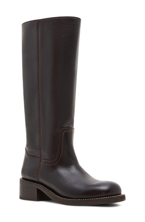 Steve Madden Riggs Knee High Boot In Brown