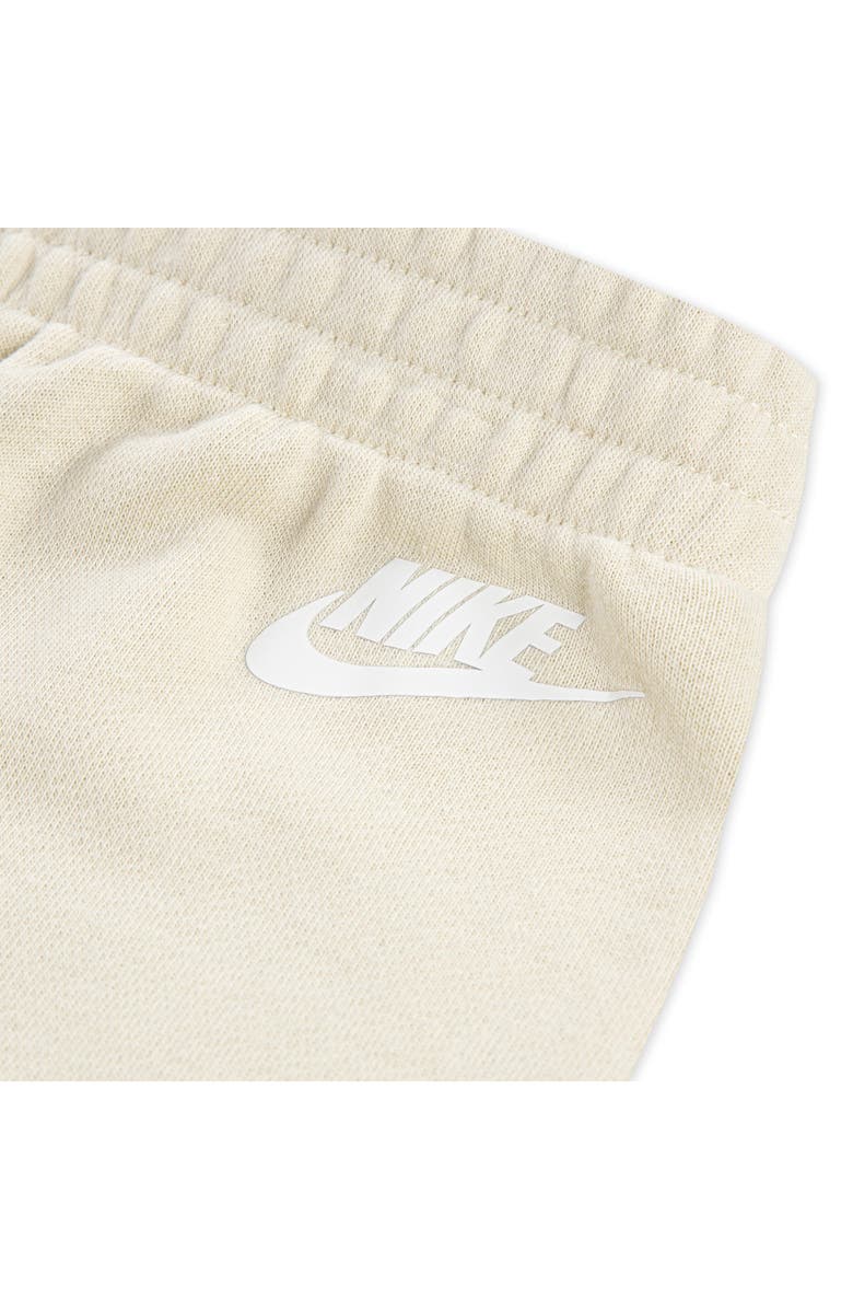 Nike Kids' Logo Graphic French Terry Sweatshirt & Sweat Shorts Set, Alternate, color, Nike Light Khaki