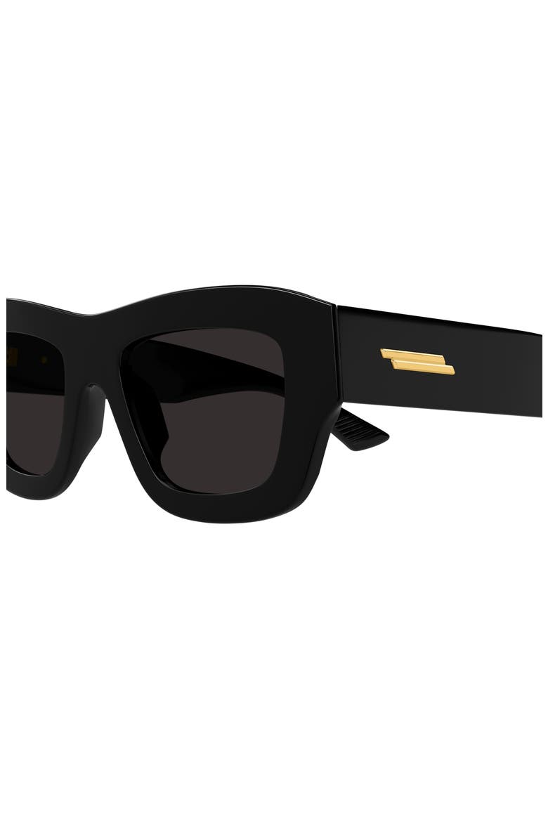 50mm Square Sunglasses, Alternate, color, BLACK