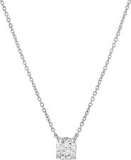 LuvMyJewelry Cushion Chic 14K Gold Lab Grown Diamond Necklace - 0.75 ct