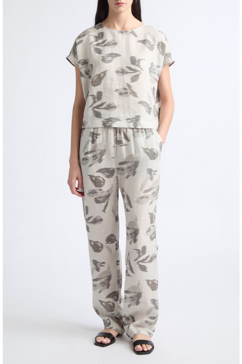 Criss Cross Linen Top, Alternate, color, LIGHT GREY