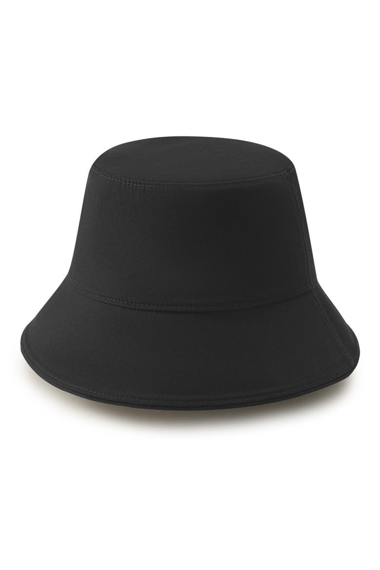 Frankie Water Repellent Cotton Bucket Hat, Alternate, color, BLACK