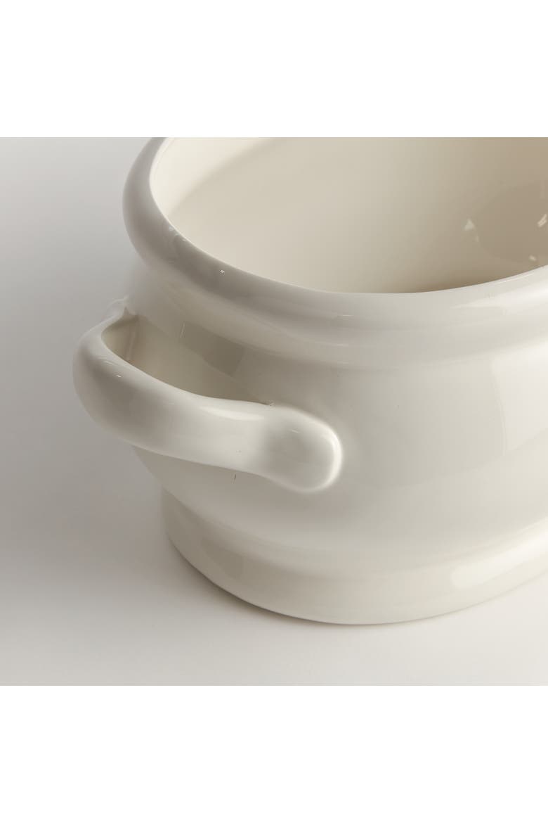 Bradford Oval Cachepot, Alternate, color, White