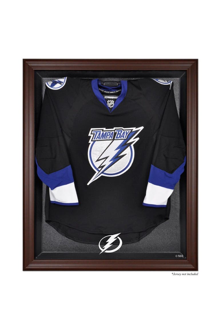 Tampa Bay Lightning Brown Framed Logo Jersey Display Case, Main, color, Brown