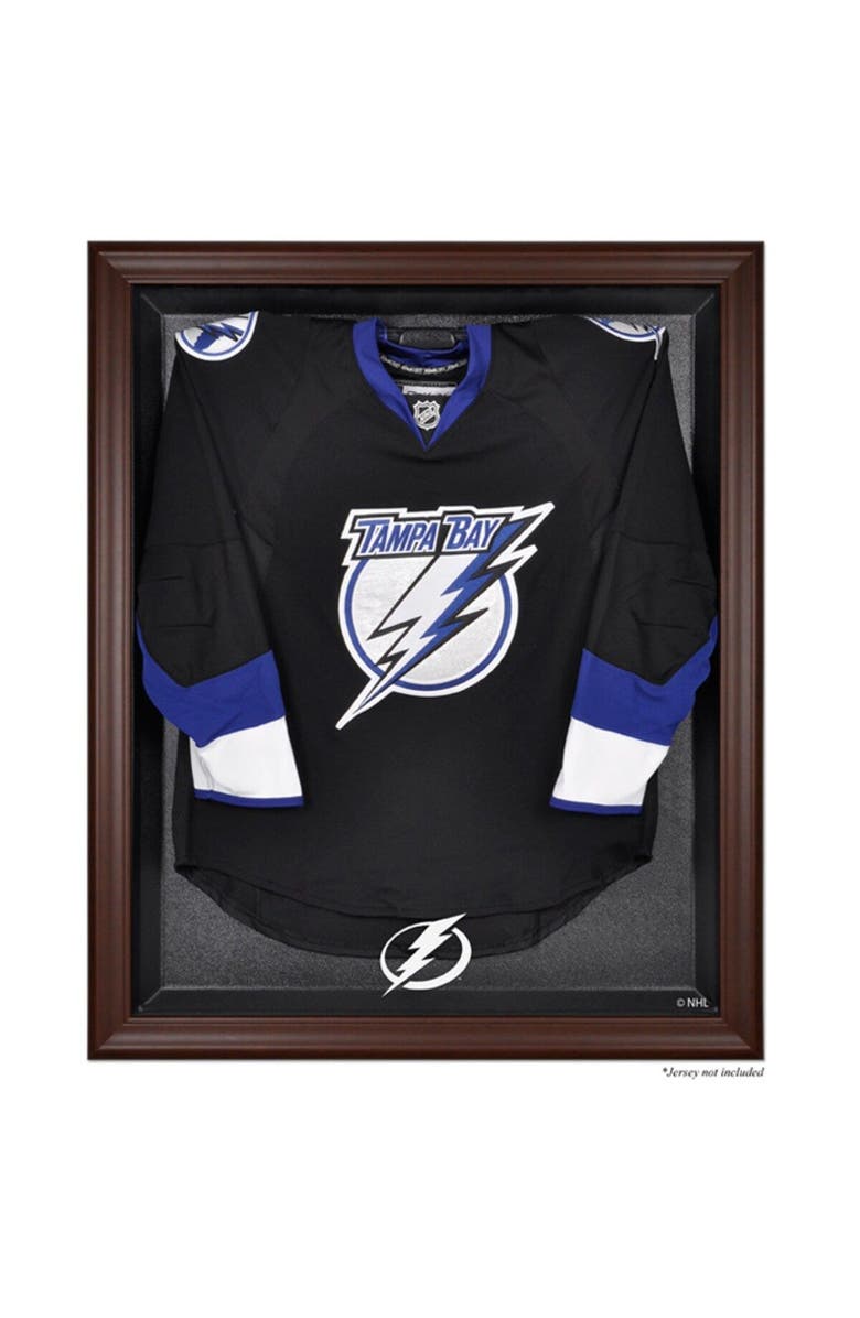 FANATICS AUTHENTIC Tampa Bay Lightning Brown Framed Logo Jersey Display Case, Main, color, 