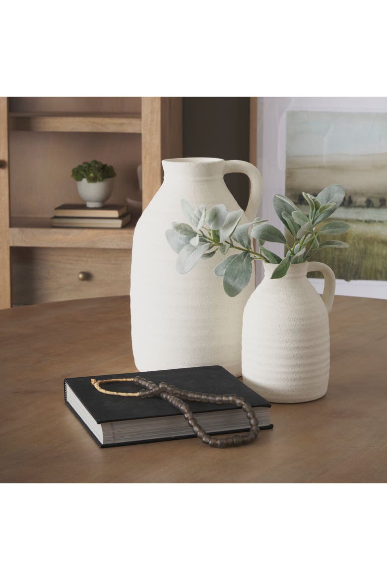 Tyrus Large Textured Matte Speckled Ceramic Vase, Alternate, color, Beige