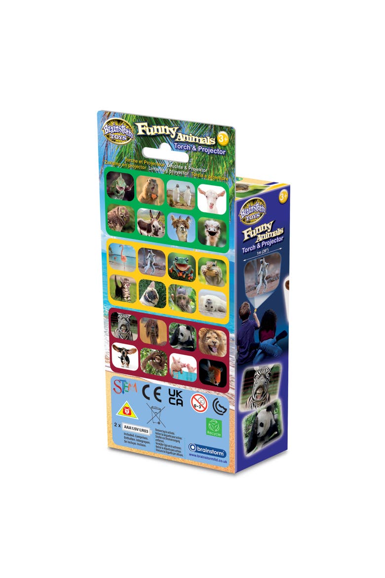 Funny Animals Torch and Projector, Alternate, color, Multicolored