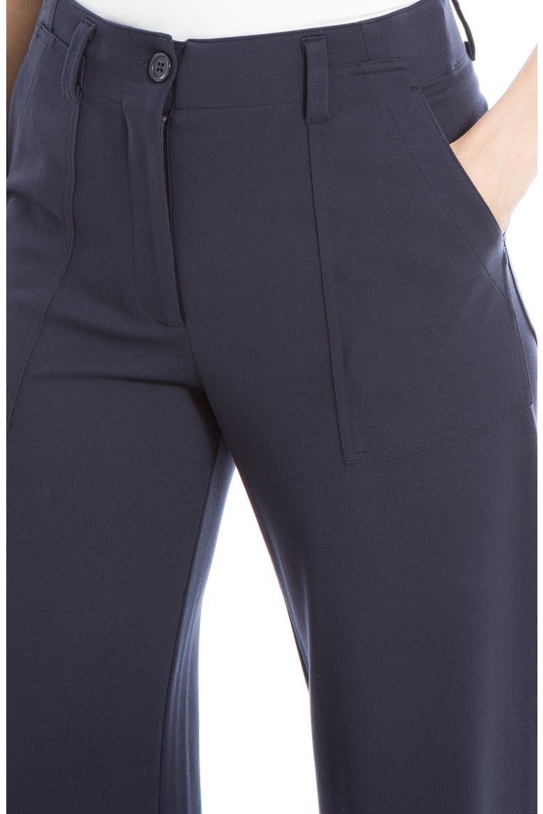 Ponte High Waist Wide Leg Pants, Alternate, color, DARK NAVY