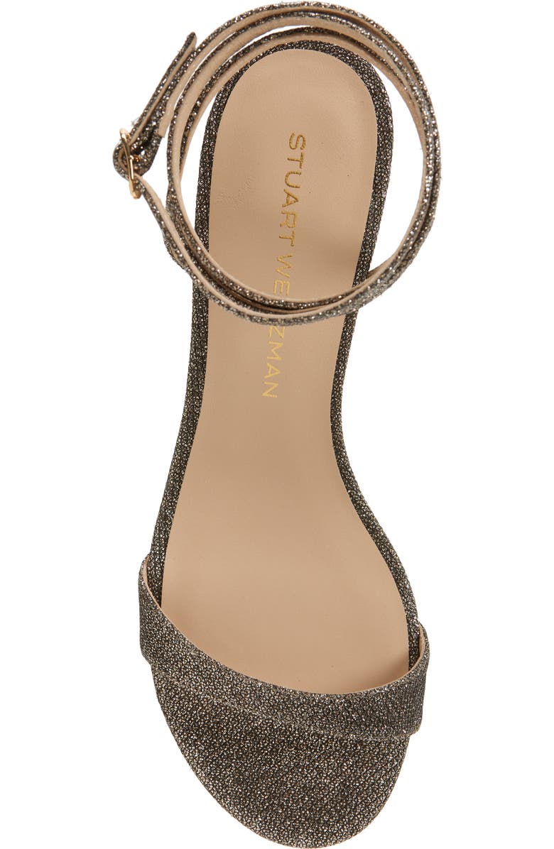 Stuart Weitzman Nudist Wrap Sandal, Alternate, color, Macchiato