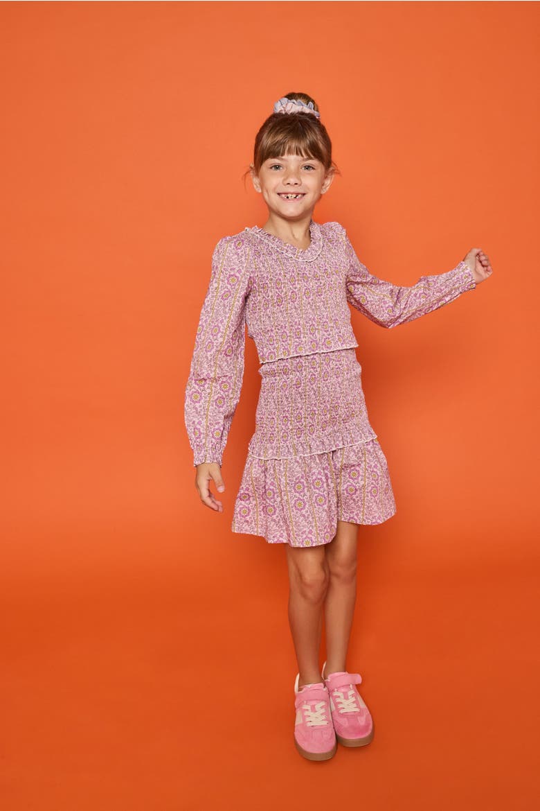 Kids' Indie Dress, Alternate, color, Verbier Vines Violet