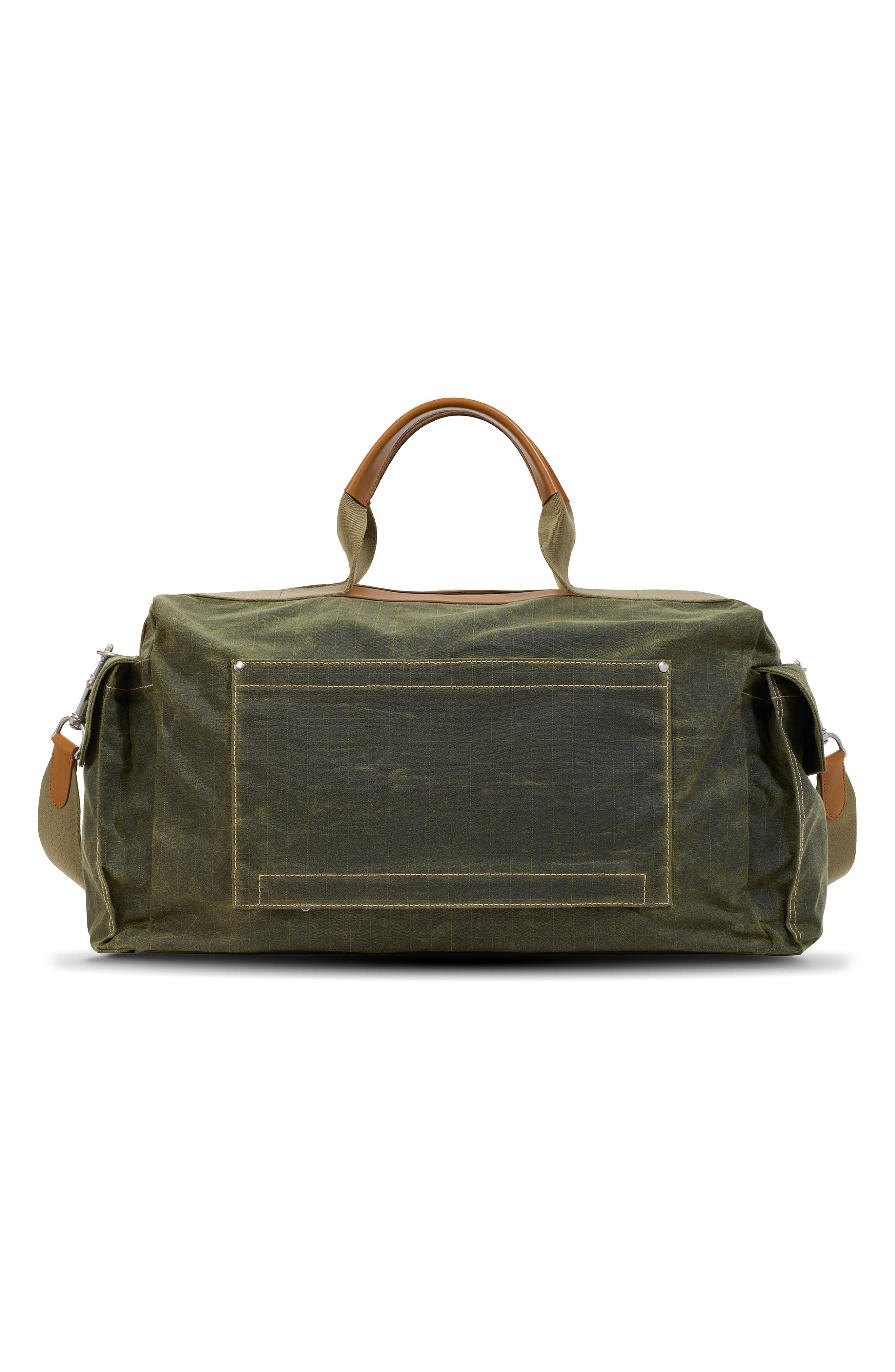Shinola Small Runabout Waxed Canvas Duffle Bag, Alternate, color, 