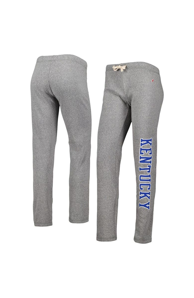 LEAGUE COLLEGIATE WEAR Women's League Collegiate Wear Heather Gray Kentucky Wildcats Victory Springs Tri-Blend Jogger Pants, Main, color,