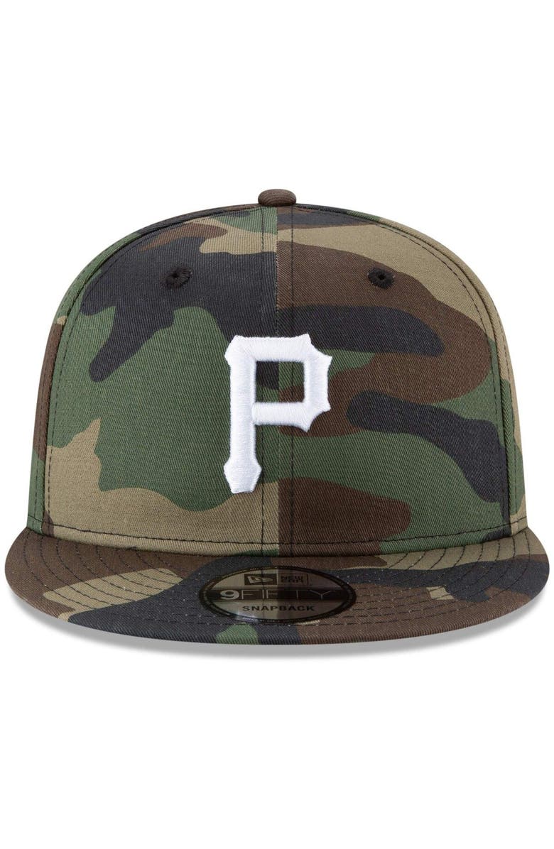 New Era Men's New Era Camo Pittsburgh Pirates Basic 9FIFTY Snapback Hat, Alternate, color, 