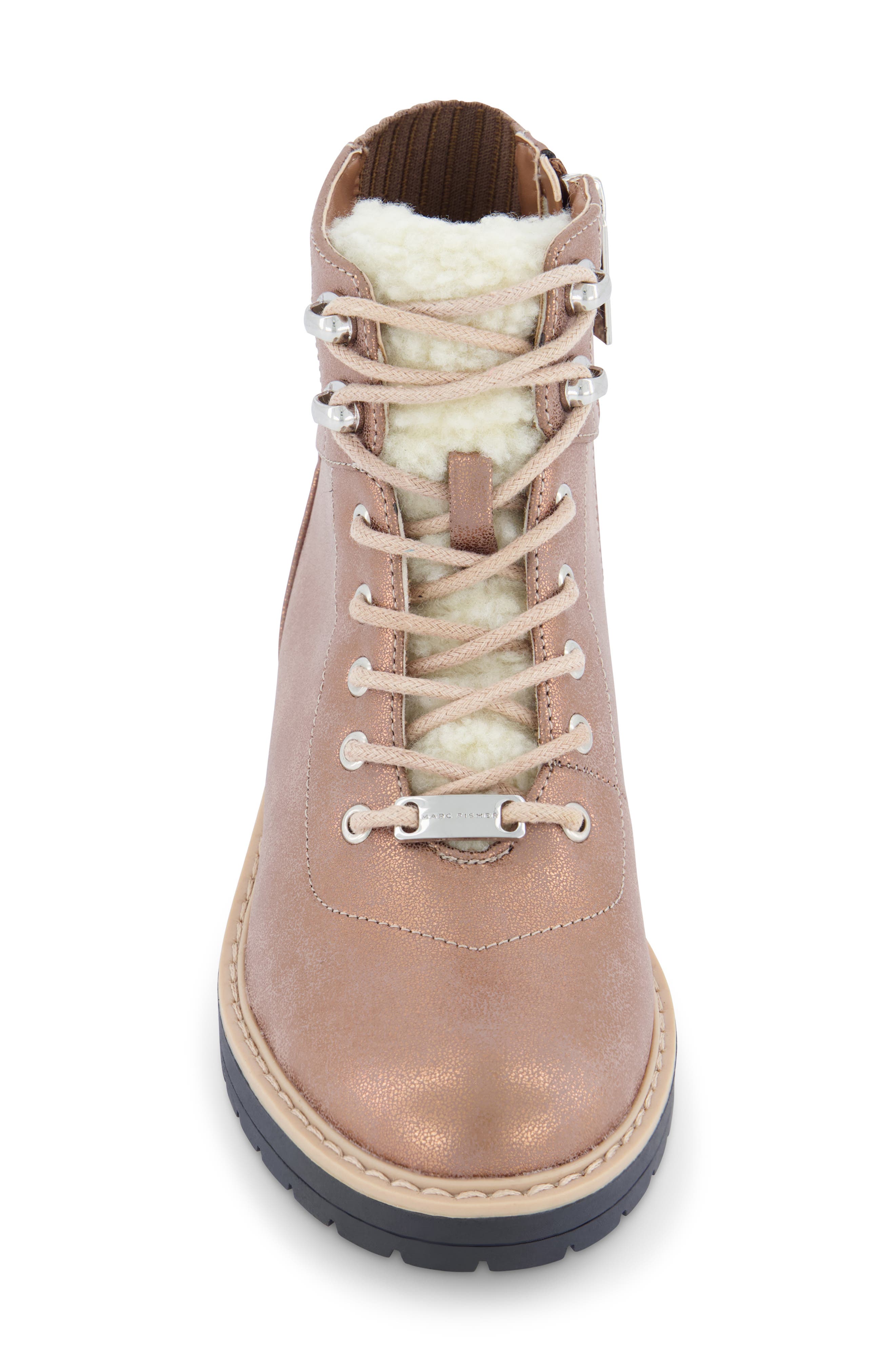 Marc Fisher Kids' Jade Faux Shearling Lined Boot, Alternate, color, Cognac