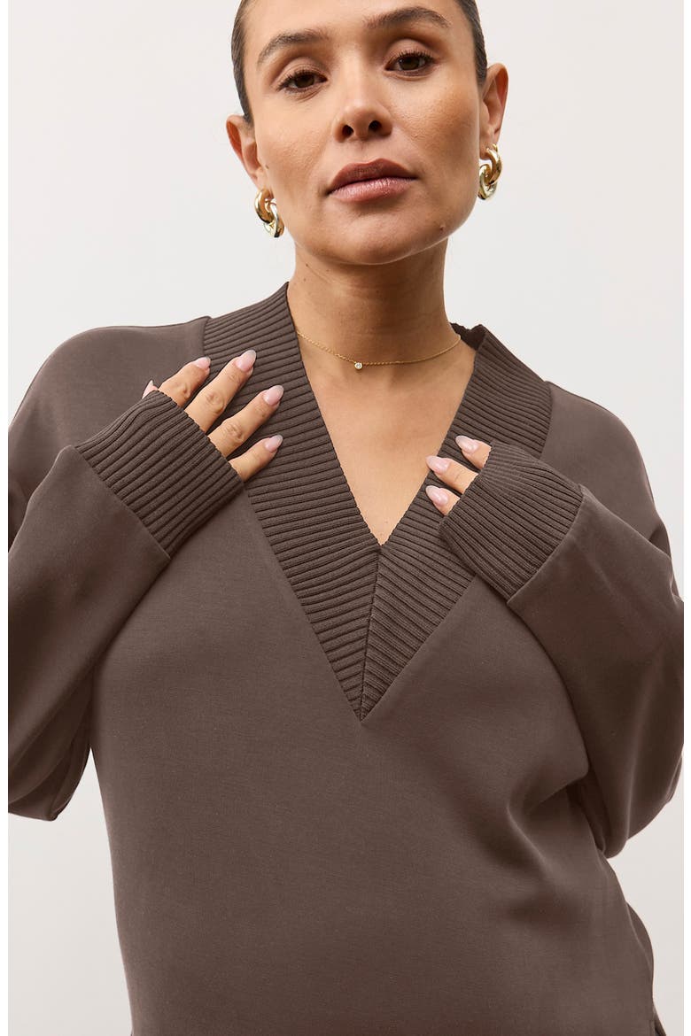 Lucia Lounge Top, Main, color, Truffle