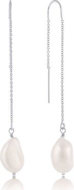 Set & Stones Sabina Pearl Threader Earrings
