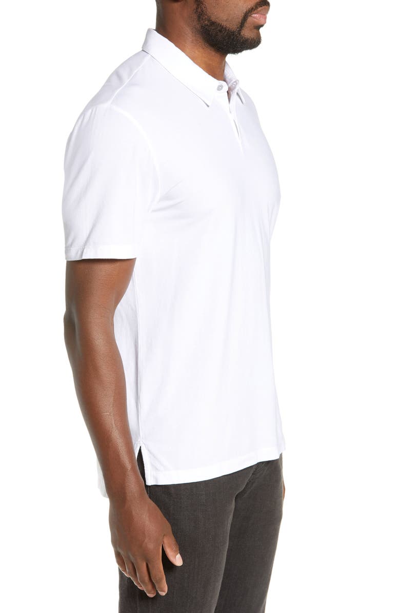 PAIGE Burke Slim Fit Polo, Alternate, color, Freshwhite