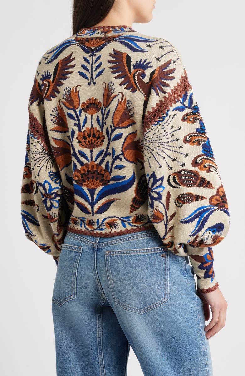 FARM Rio Nature Land Cardigan, Alternate, color, Sand