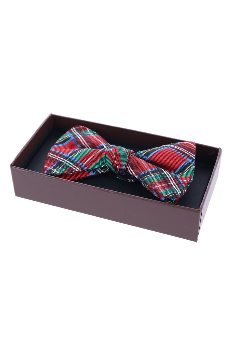 Trafalgar Nicholas Tartan Plaid Silk Bow Tie, Alternate, color, Tartan Plaid