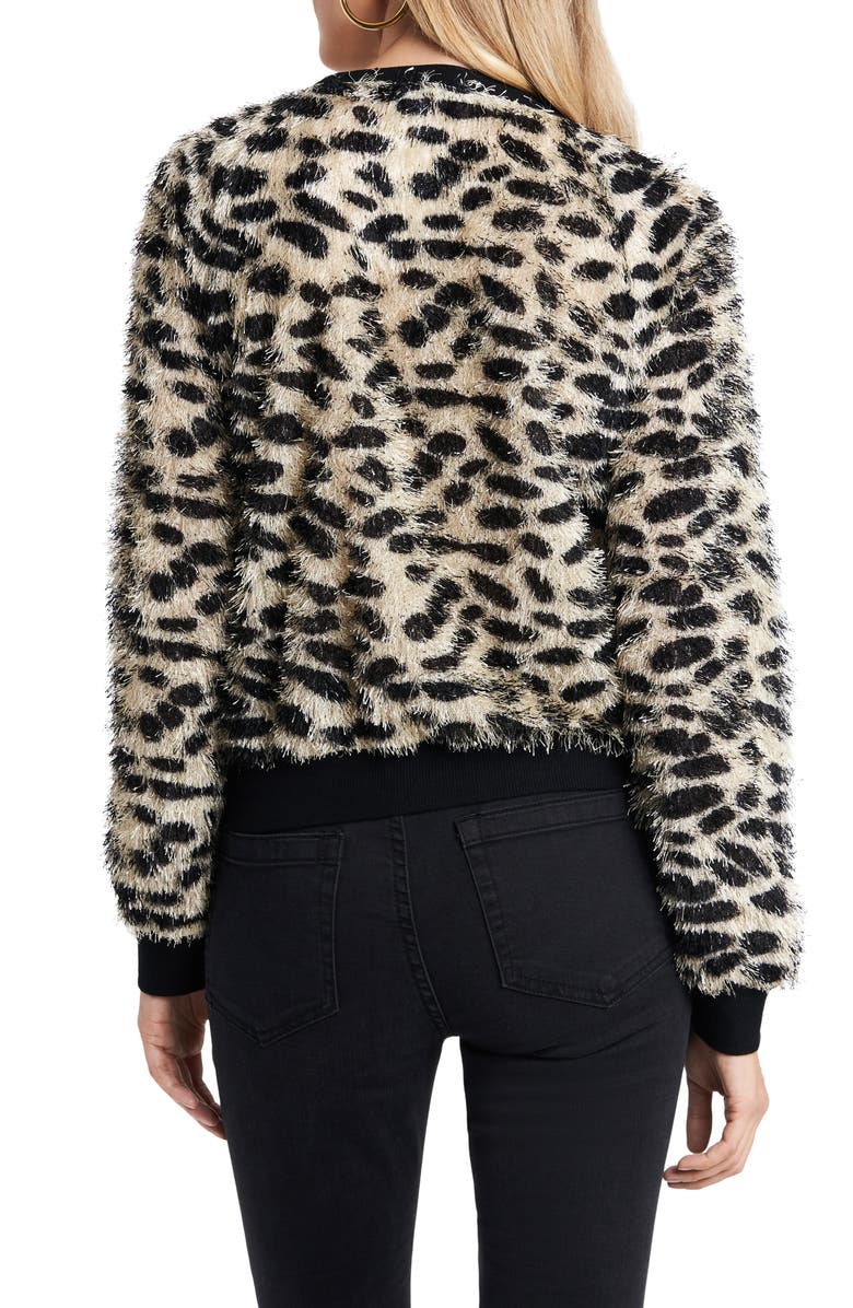 1.STATE Eyelash Cheetah Print Pullover, Alternate, color, 