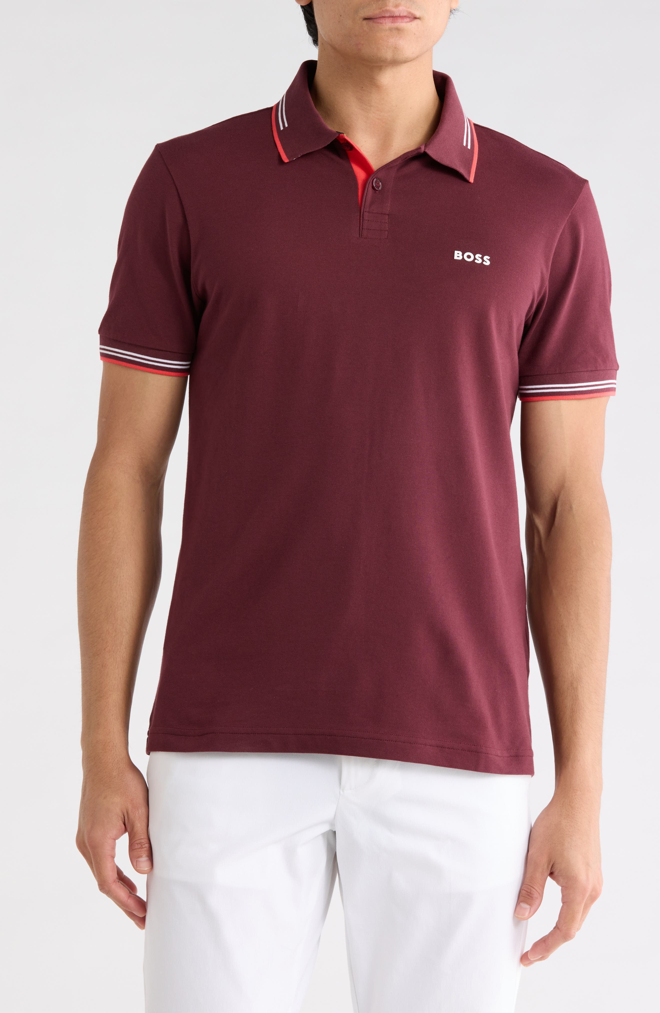 BOSS Paul Stretch Cotton Polo