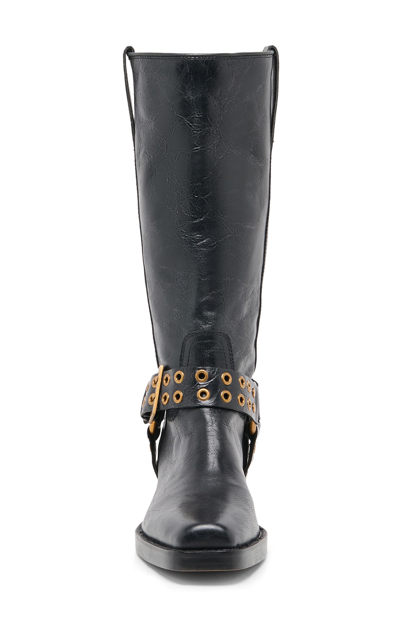 Rusty Tall Boot, Alternate, color, BLACK LEATHER