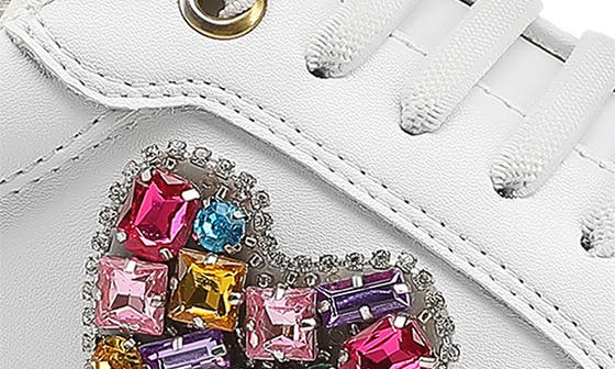 Kurt Geiger London Kids' Mini Laney Love Heart Sneaker — фото 8