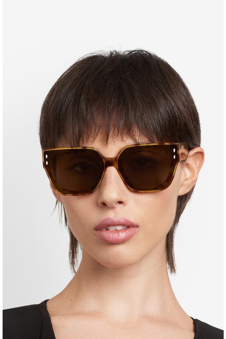 65mm Oversize Rectangular Sunglasses, Alternate, color, 0C9B-QT