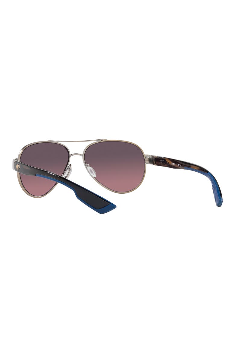 Loreto 56mm Gradient Pilot Sunglasses, Alternate, color, ROSE