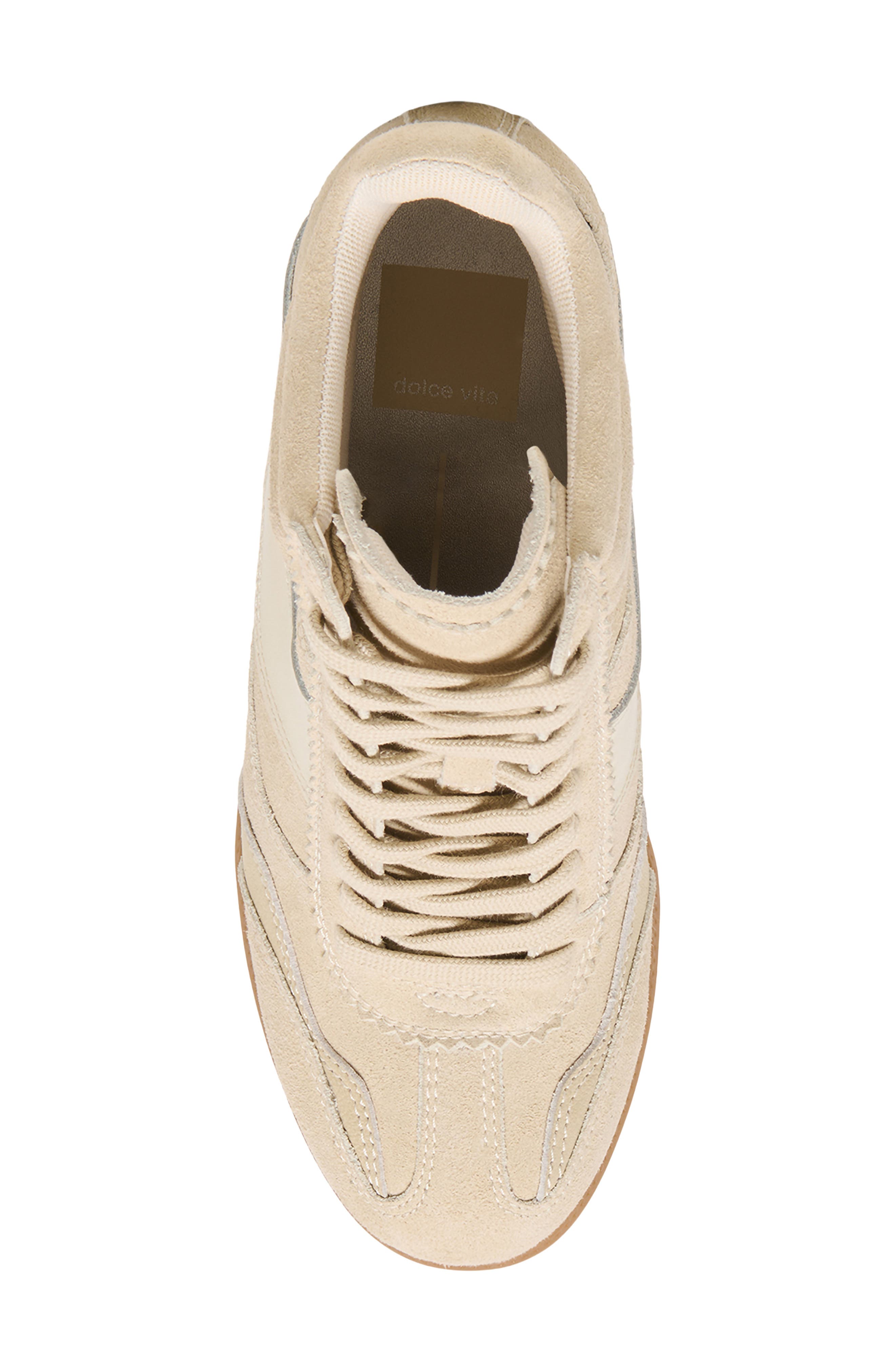 Issac High Top Wedge Sneaker, Alternate, color, OATMEAL SUEDE