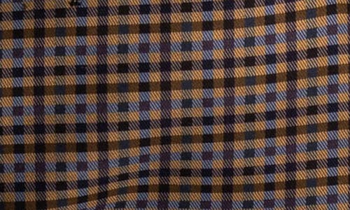 Maceoo Gingham Unconstructed Knit Blazer In Brown