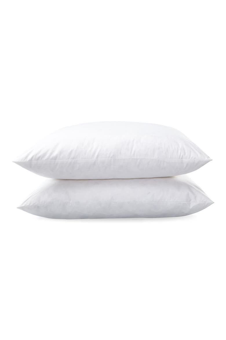 Libero Firm Euro Pillow, Main, color, WHITE