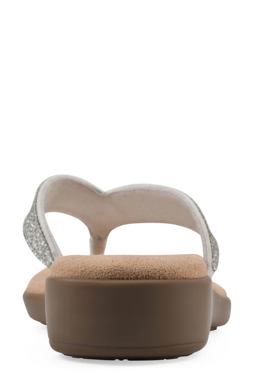 Cliffs By White Mountain Becharm Sandal In Ecru Fabric