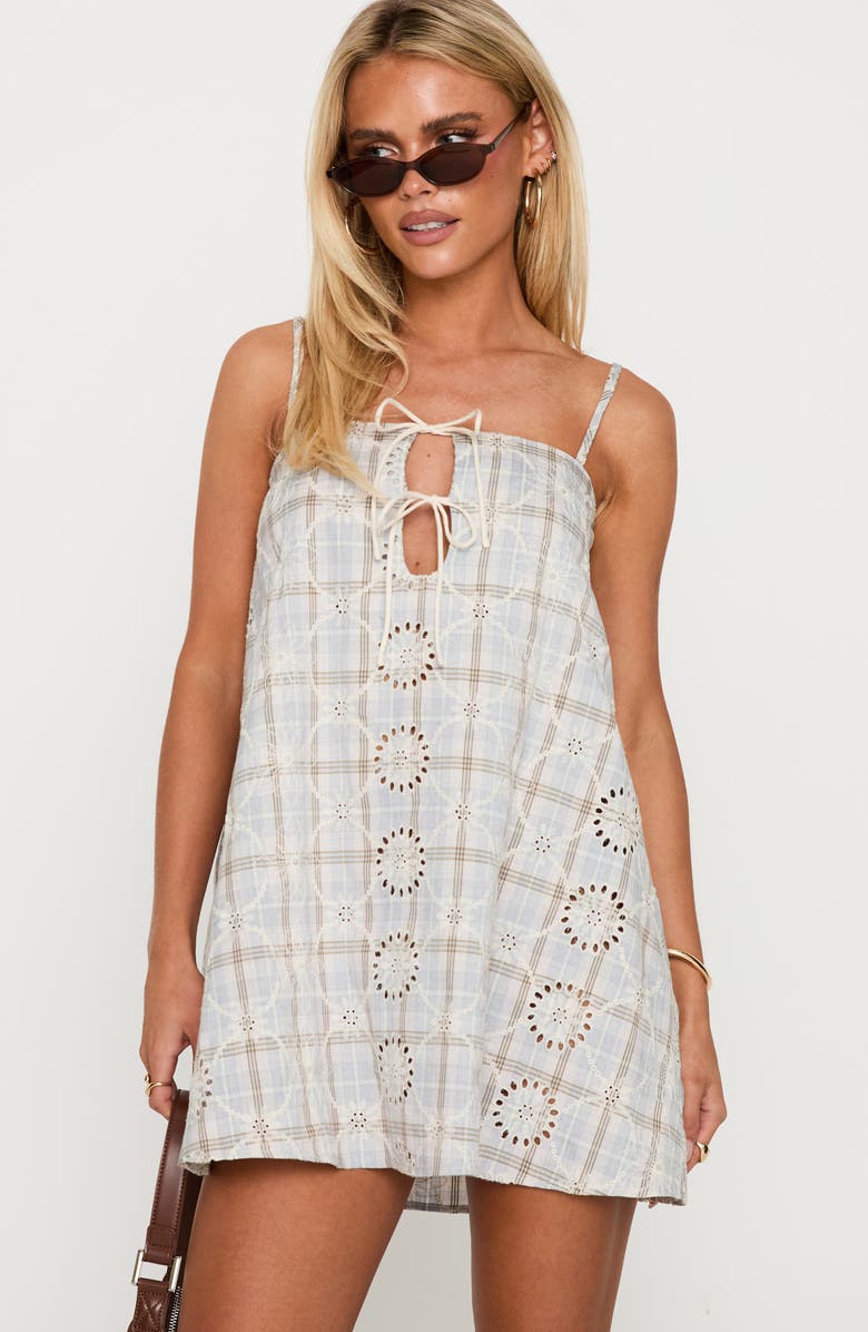 Princess Polly Belong Together Organic Cotton Minidress, Alternate, color, 