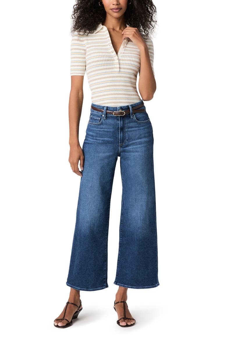 Anessa High Waist Ankle Wide Leg Jeans, Alternate, color, BEACHLINE