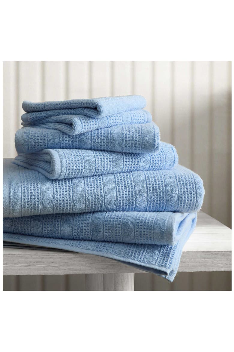 Bedford Cottage Cotton Towel Set, Alternate, color, WINDY BLUE