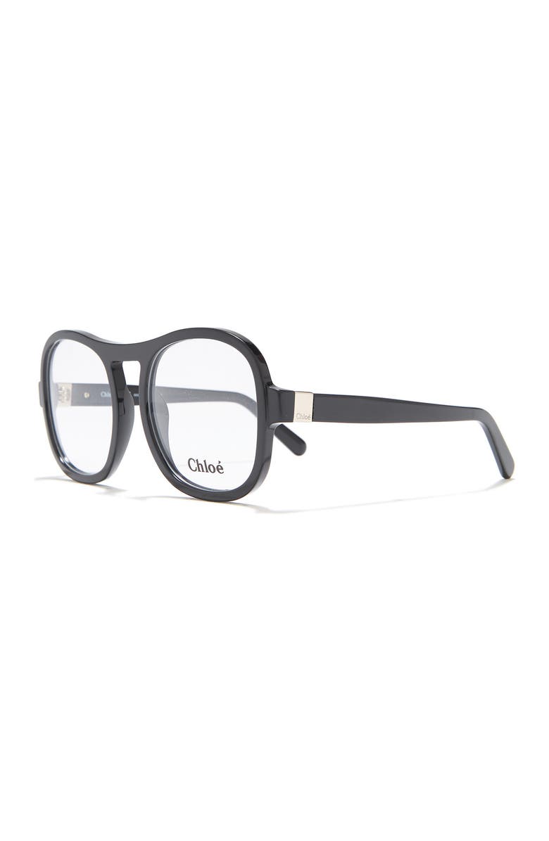 Chloé 54mm Mod Rectangle Full Rim Optical Frames, Alternate, color,