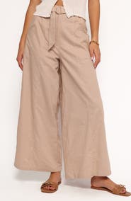 Petal & Pup Sadie Cotton & Linen Wide Leg Pants