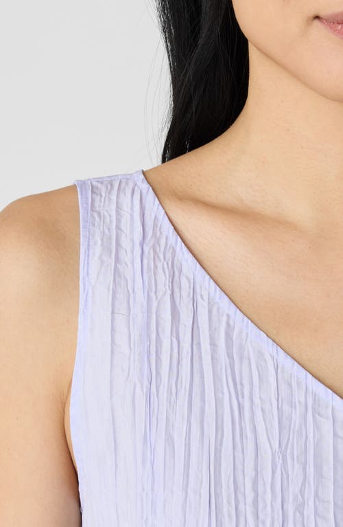 Eileen Fisher Pleated Silk Midi Dress In Bellflower