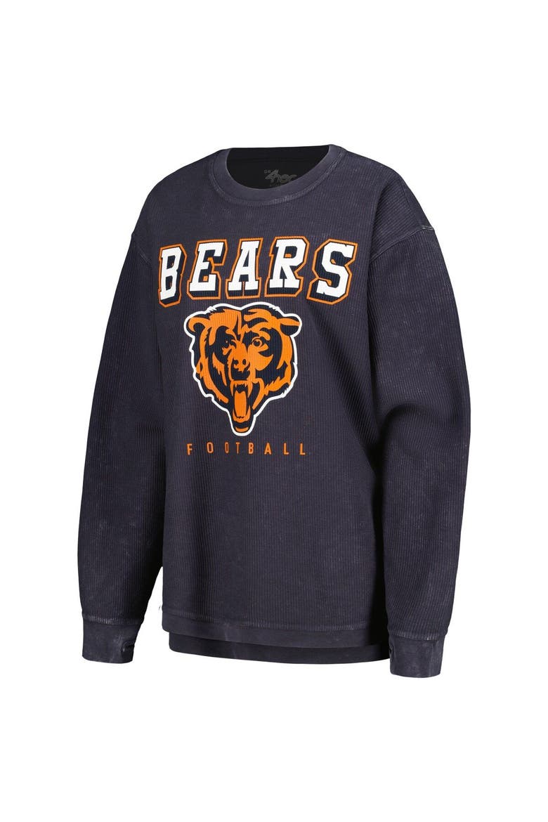 Women's G-III 4Her by Carl Banks Navy Chicago Bears Comfy Cord Pullover Sweatshirt, Alternate, color, Navy