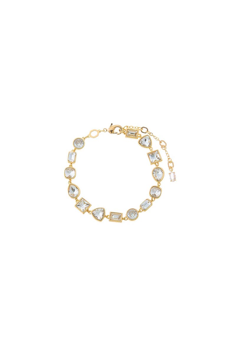 CZ Multi Shape Bezel Tennis Bracelet, Main, color, Gold