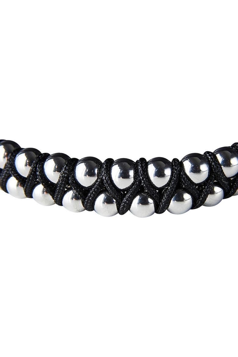 Silver Spheres Beaded Bracelet, Alternate, color, Silver Spheres