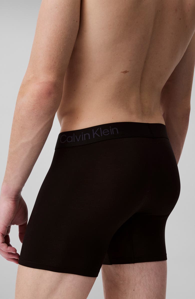 Calvin Klein Ultra-Soft Stretch Modal 3-Pack Boxer Briefs, Alternate, color, Black/Black/Black
